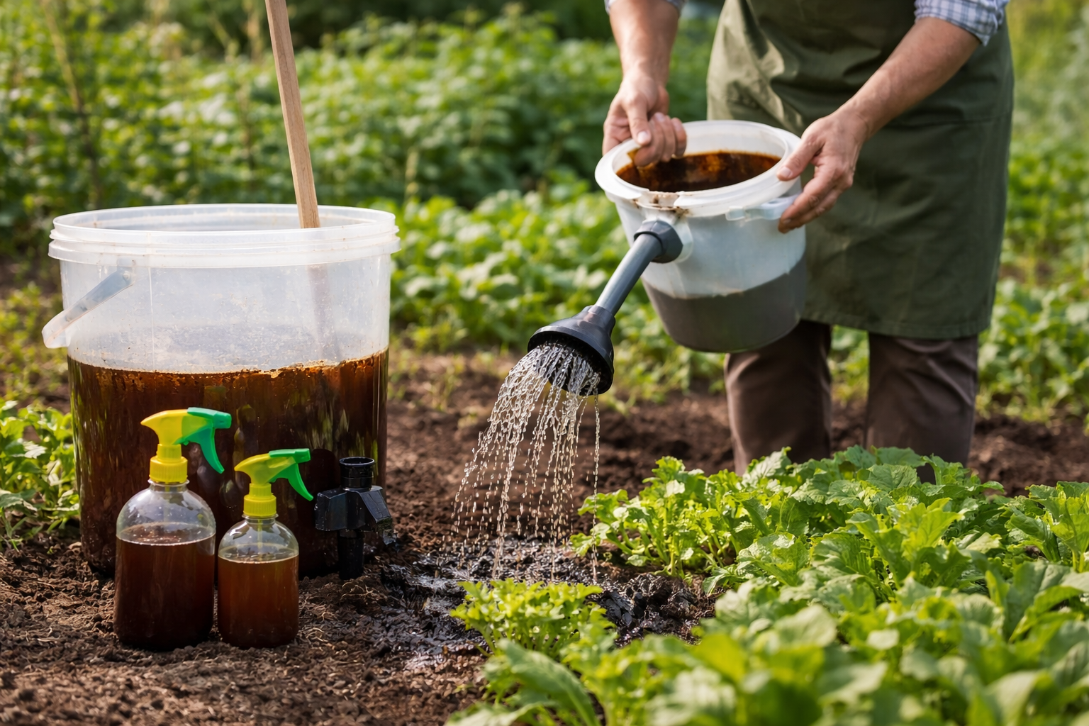 Worm Tea Application